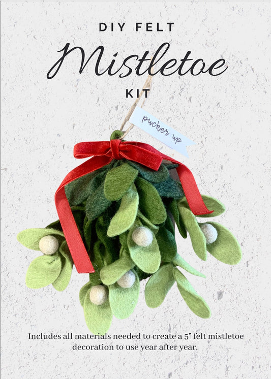 DIY Felt Mistletoe Kit